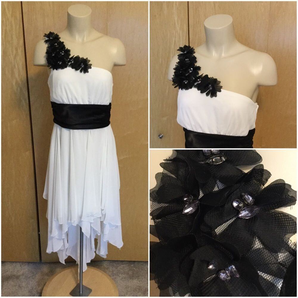 One shoulder asymmetrical dress - Picture 4 of 9